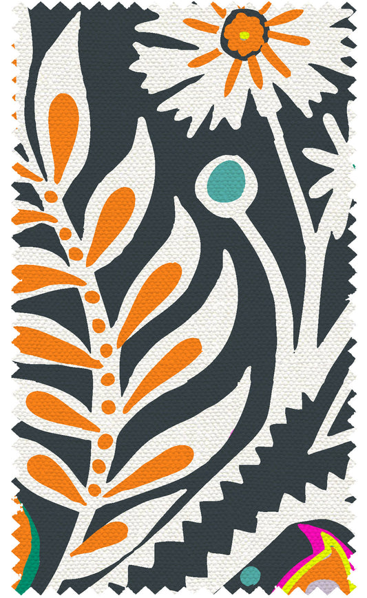 10 Holland Street Linen cotton bird print