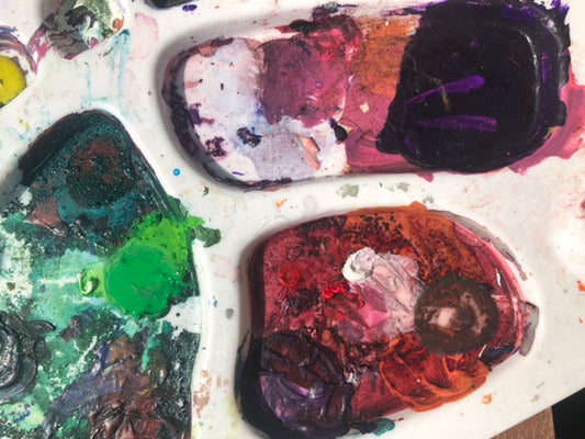 10 holland street colour pallete gouache textile design painting self care in covid 19