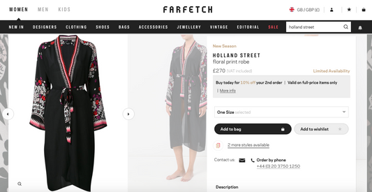 Farfetch and Holland Street