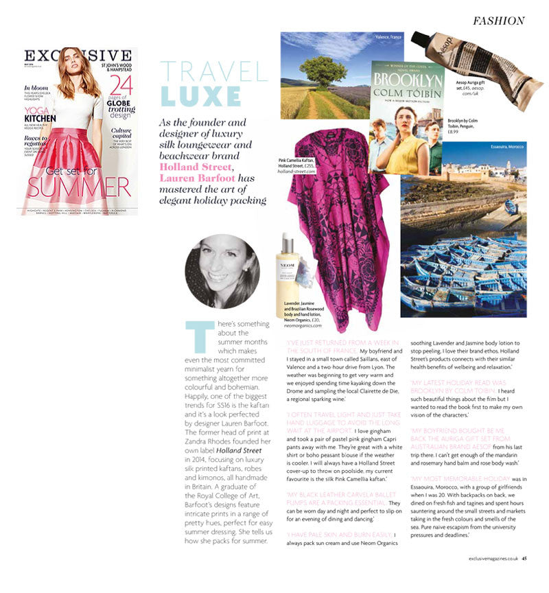 exclusive magazine Holland Street Summer Fashion