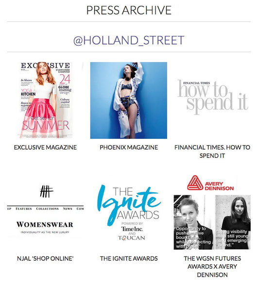 Holland Street RCA Press FT HTSI