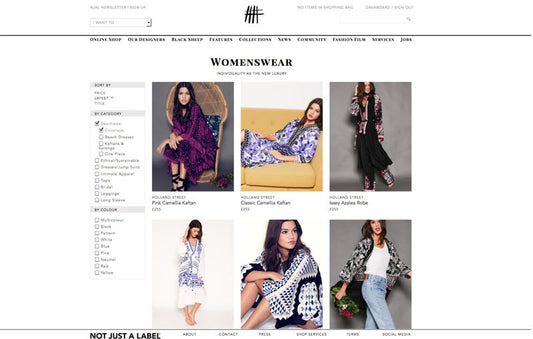 not just a label. Fashion shop Holland Street