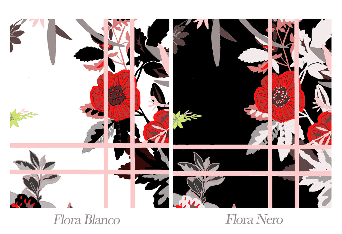 Holland Street Flora Nero Flora Blanco, New loungewear prints