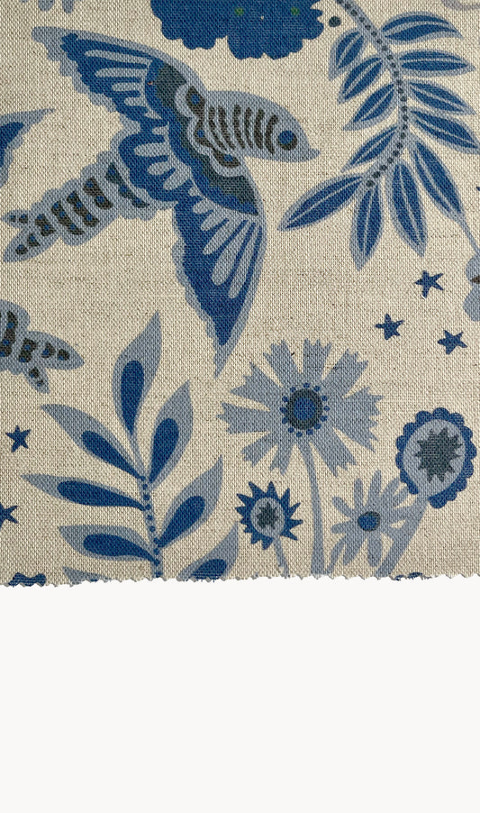 Park Life in Midnight 2 (Natural Linen)