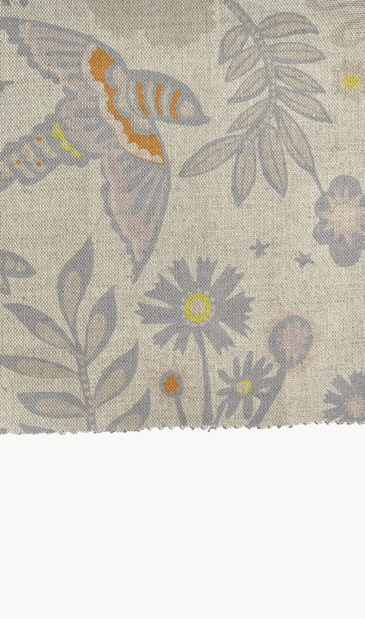 Park Life in Cornflower (Natural Linen)