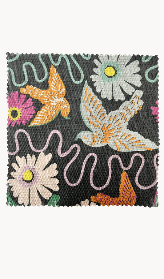 Flight in Carnival (Natural Linen)