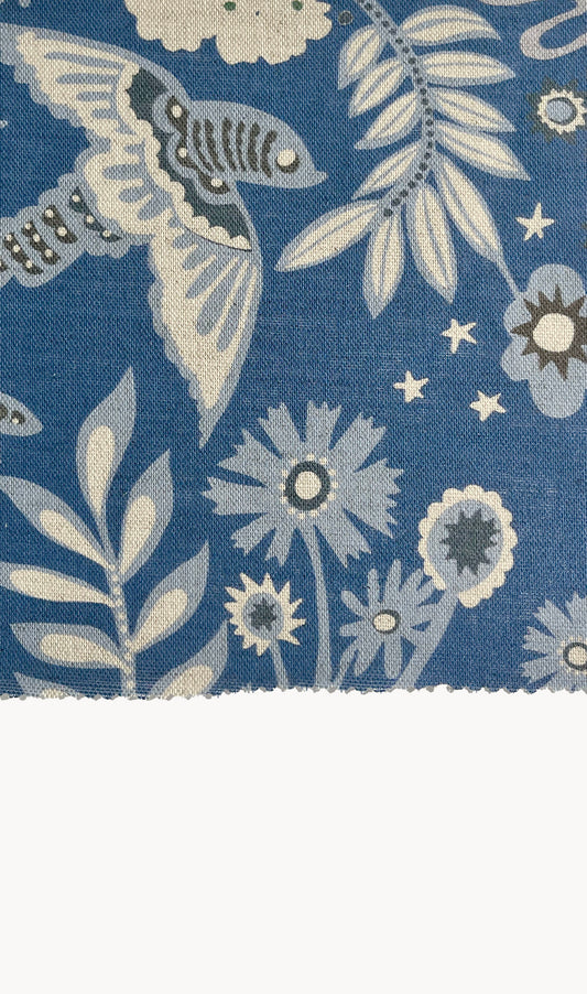 Park Life in Midnight (Natural Linen)