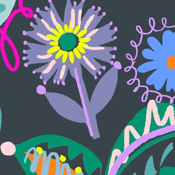 Ribbon in Daring Carnival (Grey)