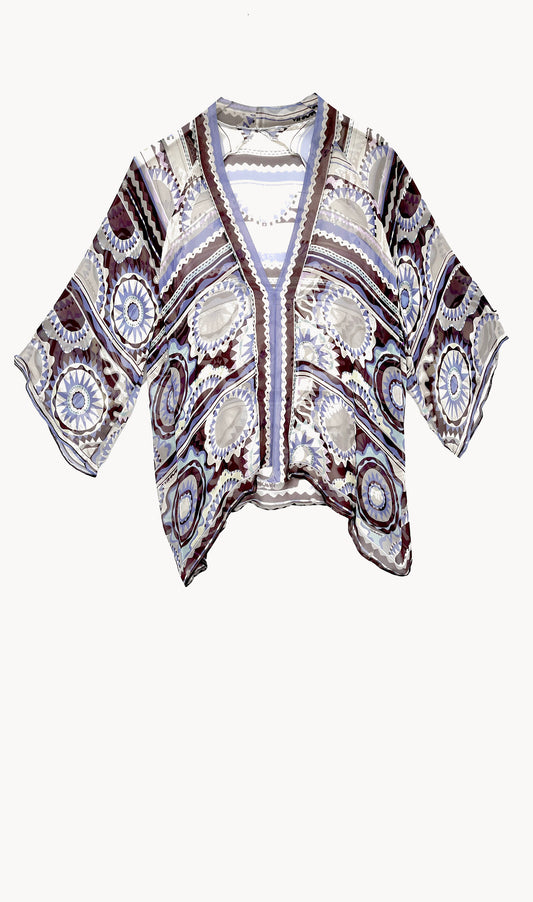 Saburo Short Silk Robe