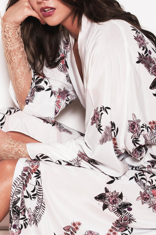 Casati bridal silk robe, kaftan Holland Street loungewear