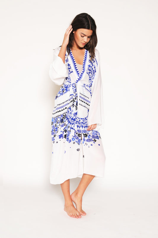 Holland Street's Silk Robe 'Tanaka Lily'