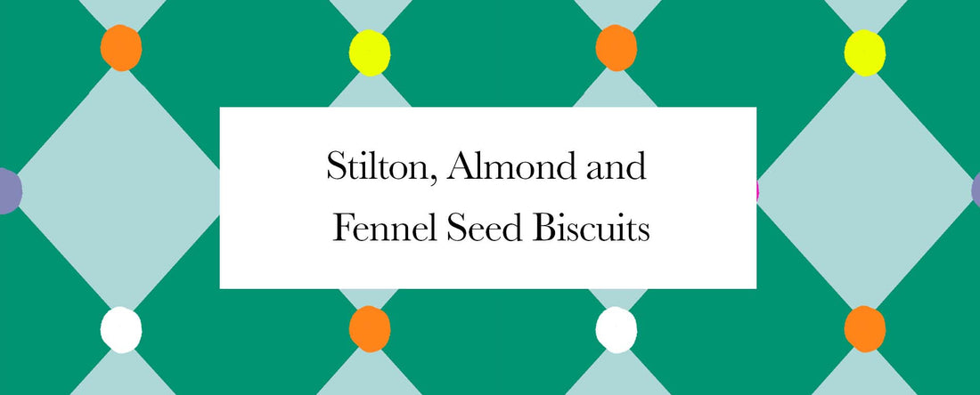 harlequin pattern with white recipe title strip in center