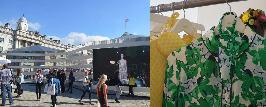 London Fashion Week Display Screen at Somerset House