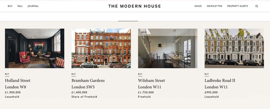 The modern House Estate Agents, 4 images of London Houses for sale