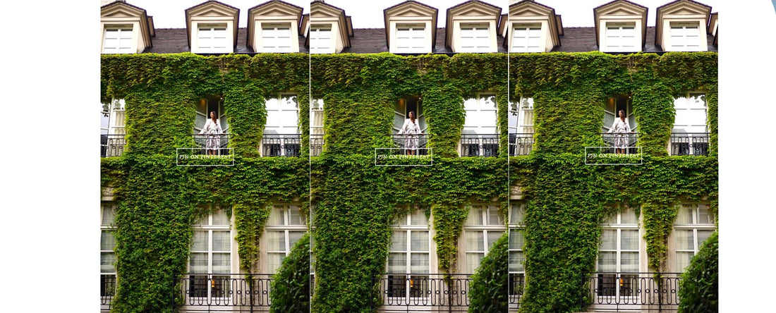 Paris Street with women standing on balcony