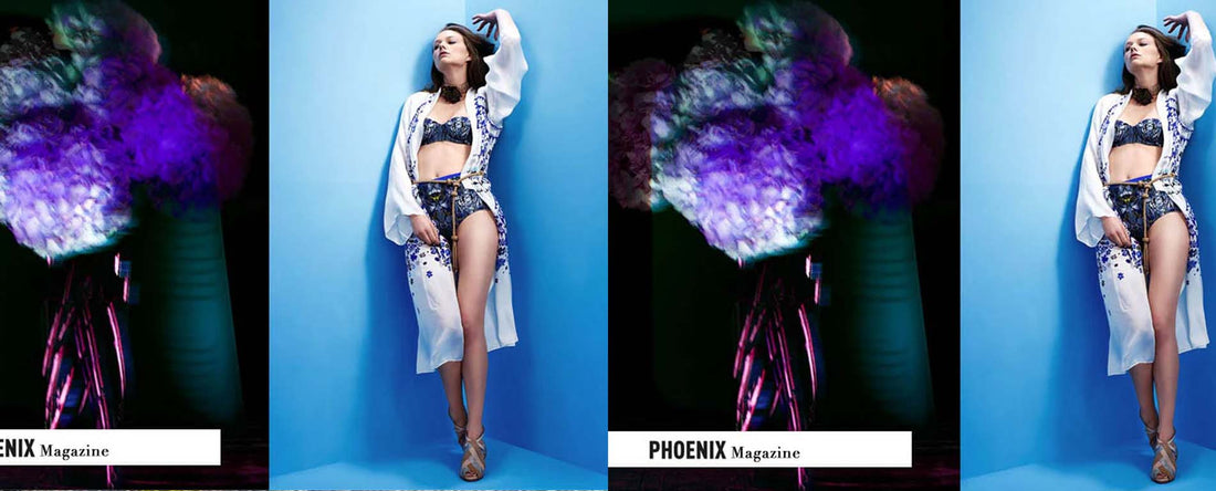 Holland Street Tanaka Silk Robe for Phoenix Magazine