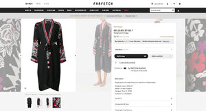 Farfetch luxury robes Holland Street silk