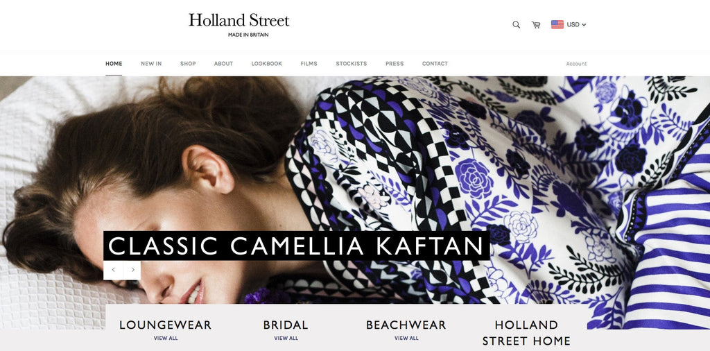 Welcome to our International site HollandStreet.co. Shop British Kaftans and Kimonos