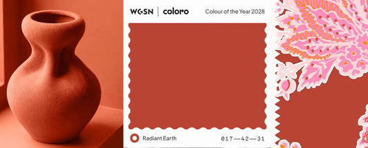 Colour of the Year 2028 swatches in Radiant Earth