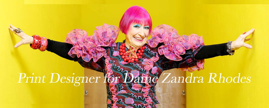 Holland Street FAQ Print Designer with Vogue Dame Zandra Rhodes