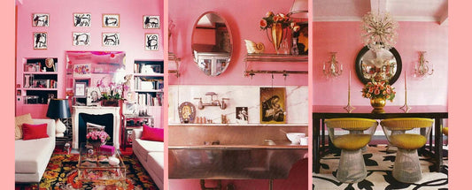 Pink Trend 2027. Betsey Johnson New York Apartment in PINK. Elle Decoration.