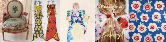 Celia Birtwell at Burberry for London Fashion week and Fashion and Textile Museum