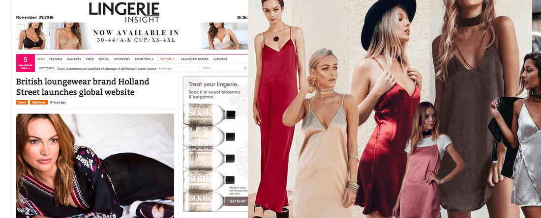 Holland Street and lingerie Insight Webpage 