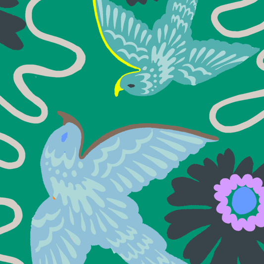 Flight in Radiant Shamrock