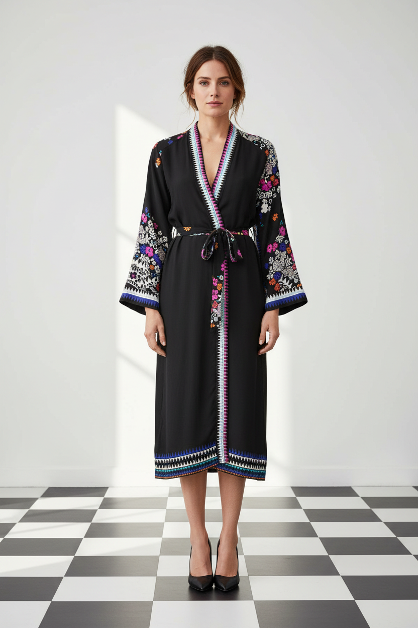 Crush Silk Robe