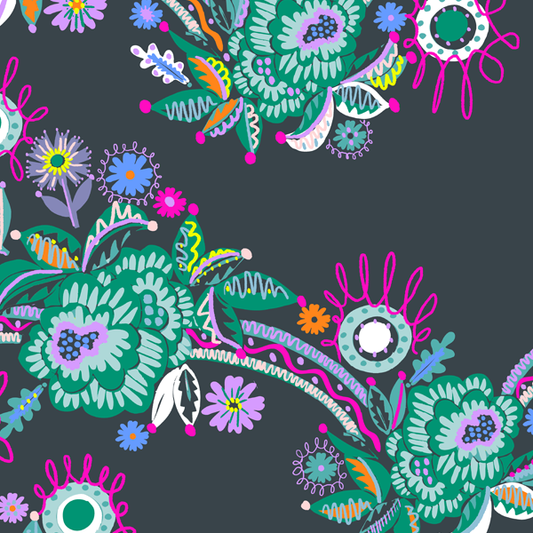 Ribbon in Daring Carnival (Grey)