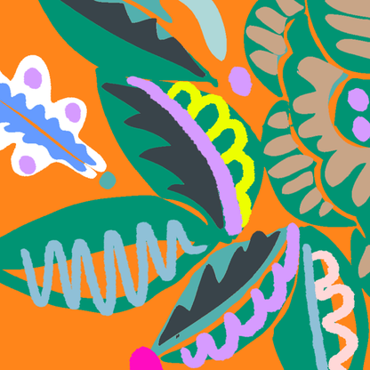 Ribbon in Daring Carnival (Orange)