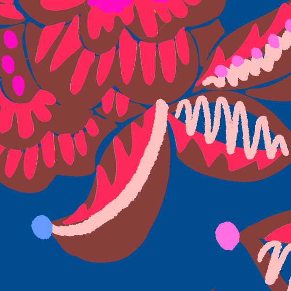 Ribbon in Daring Radish (Blue)