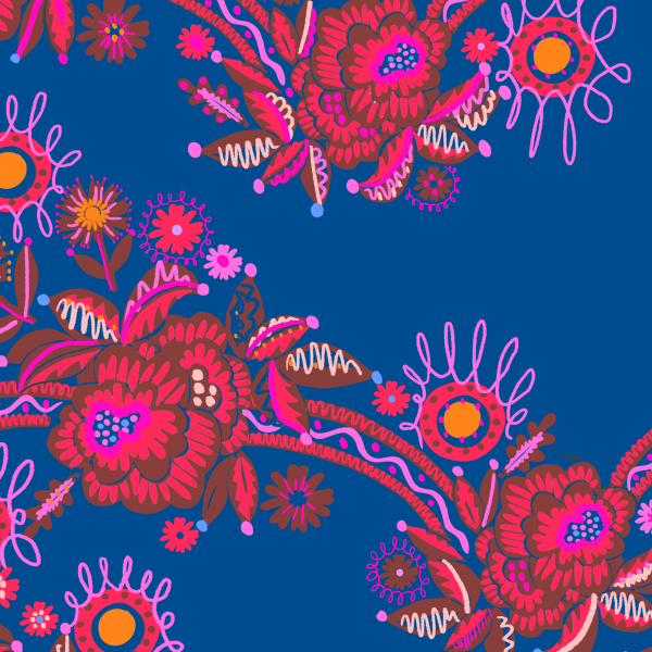 Ribbon in Daring Radish (Blue)