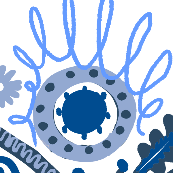 Ribbon in Empowered Midnight (White)