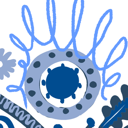 Ribbon in Empowered Midnight (White)