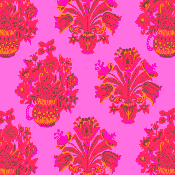 Vases in Daring Radish