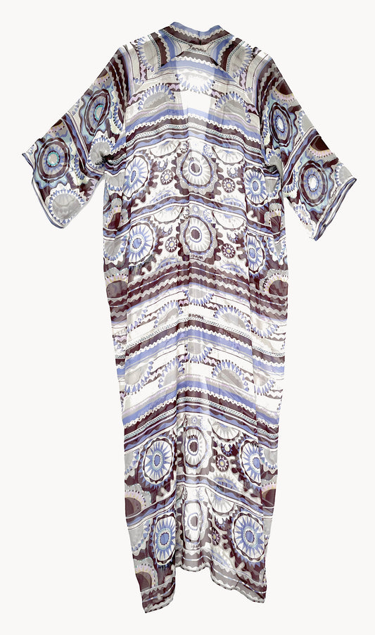 Saburo Long Silk Robe