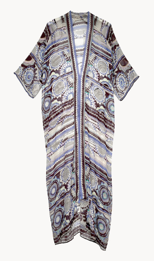 Saburo Long Silk Robe