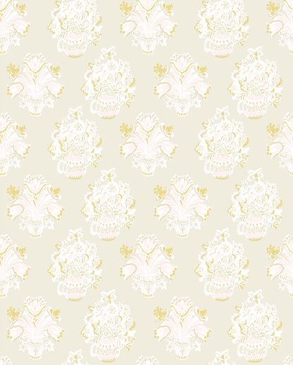 Vases in Cocooned Buttery Yellow