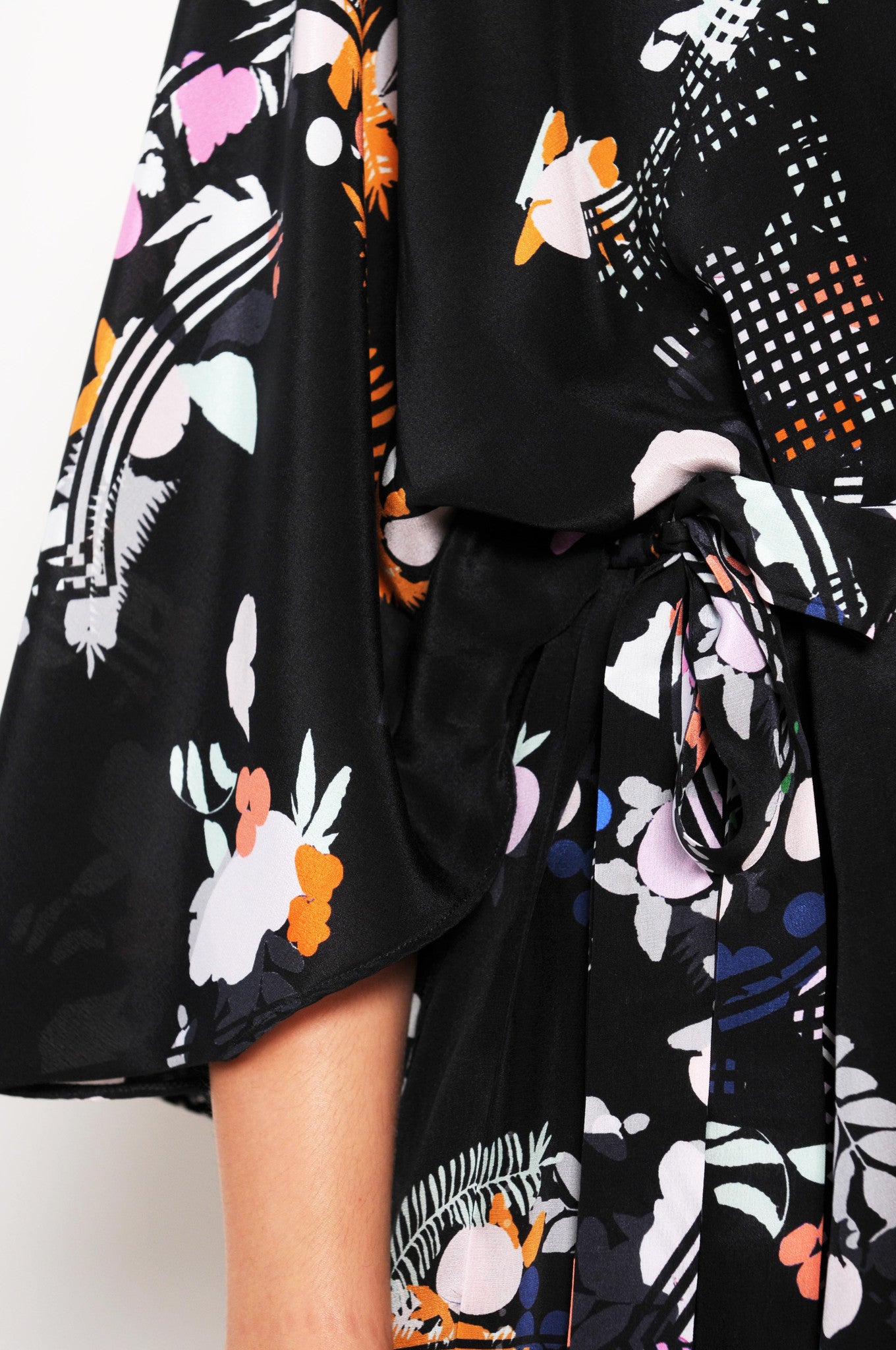silk robe, cosima orange, holland street beachwear
