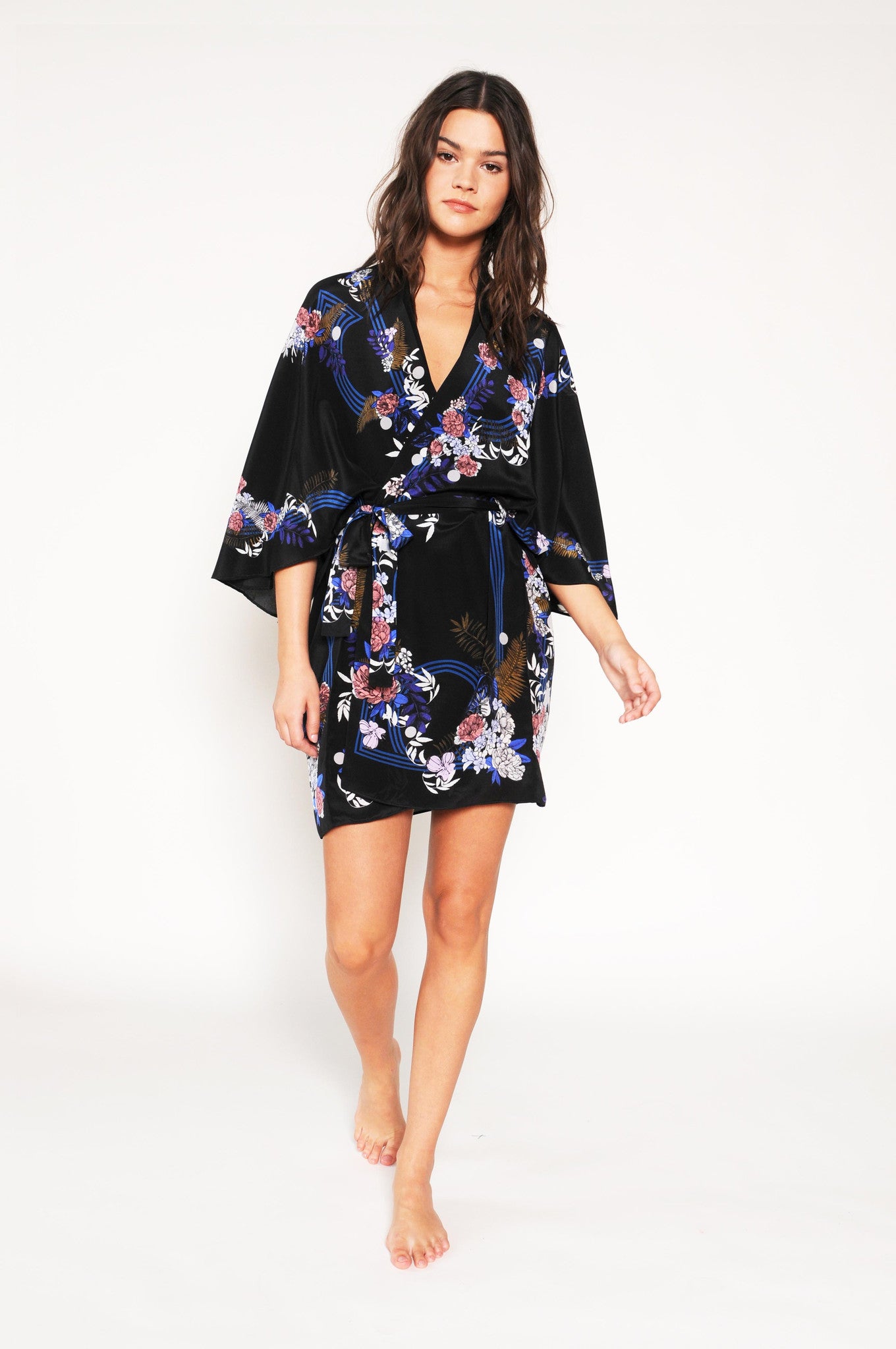 Holland Street Silk Kimono 'Luisa' loungewear, beachwear