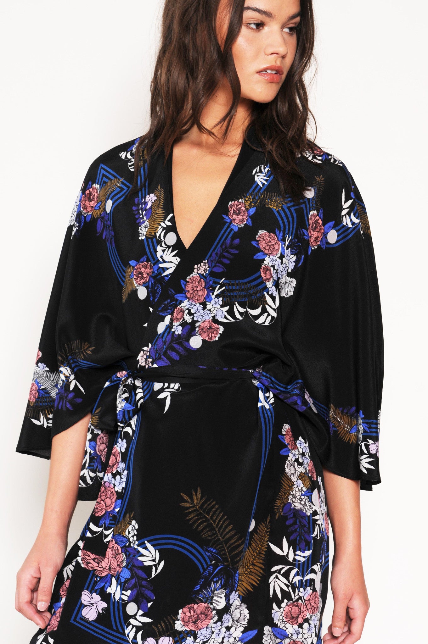 Holland Street Silk Kimono 'Luisa' loungewear, beachwear